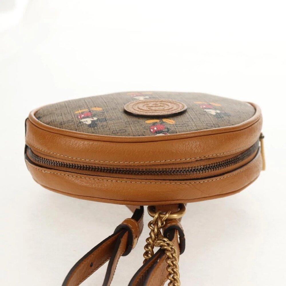 GUCCI Micro GG Supreme Disney Mini Backpack PVC Beige Gold 603730 Auth am9564M - Picture 8 of 15